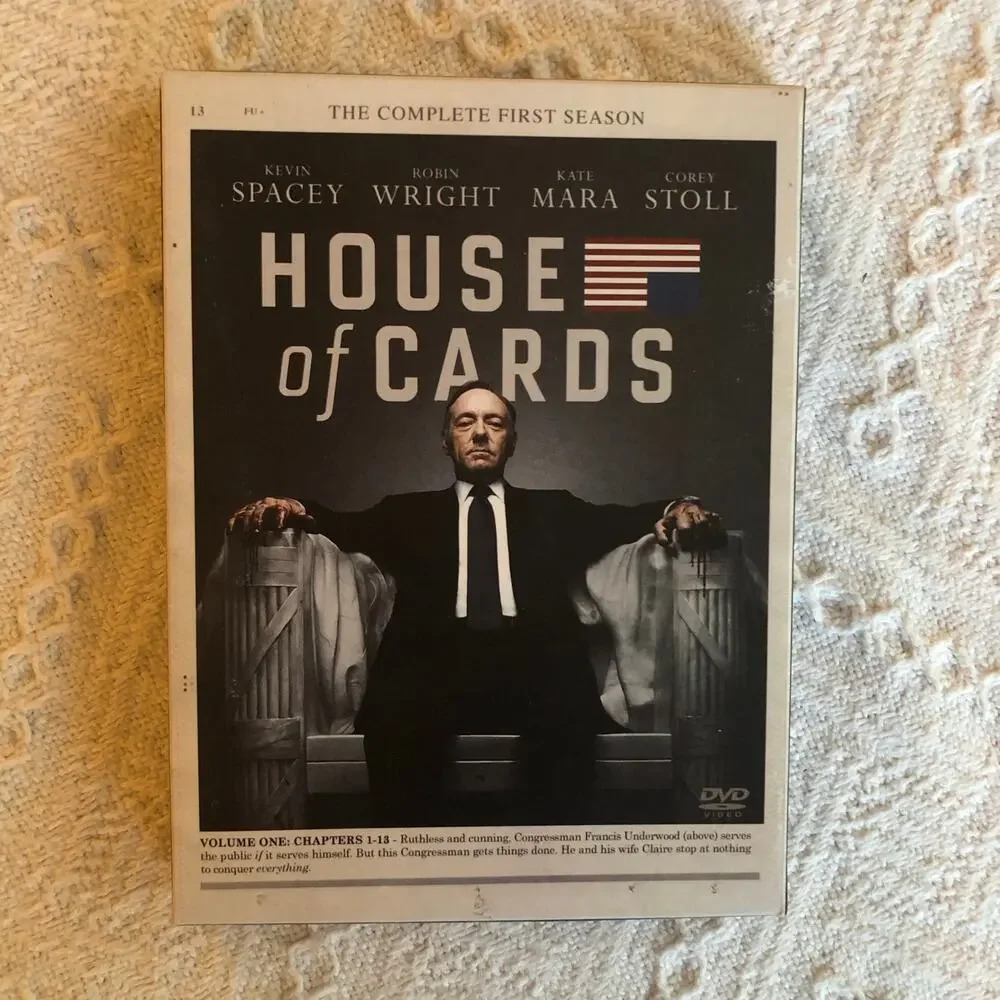 House of Cards Season 1 Dvd TV Box Set Kevin Spacey Drama‎ Thriller Political